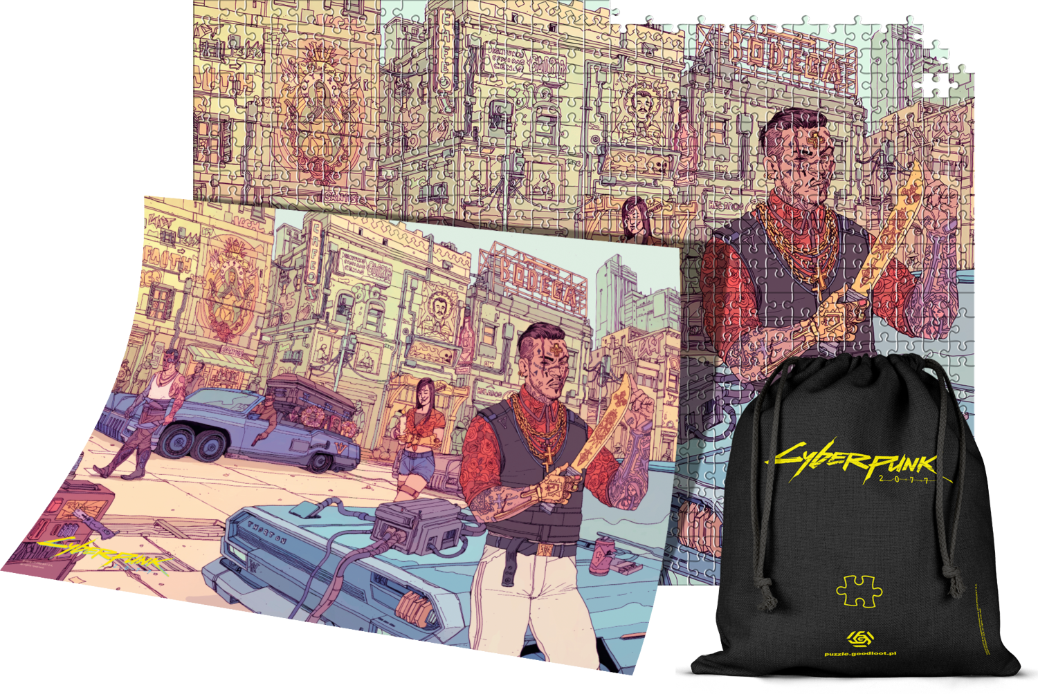 GOOD LOOT Puzzle Cyberpunk 2077 - Valentinos 1500 dílků