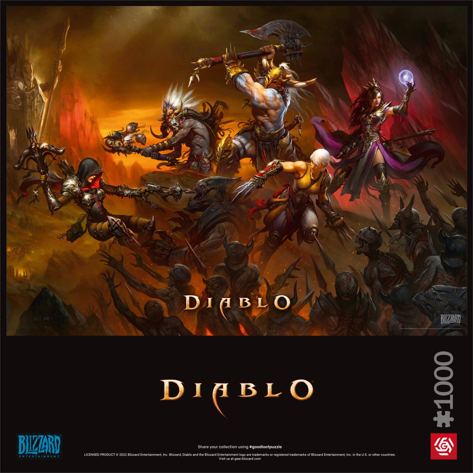 GOOD LOOT Puzzle Diablo - Heroes Battle 1000 dílků