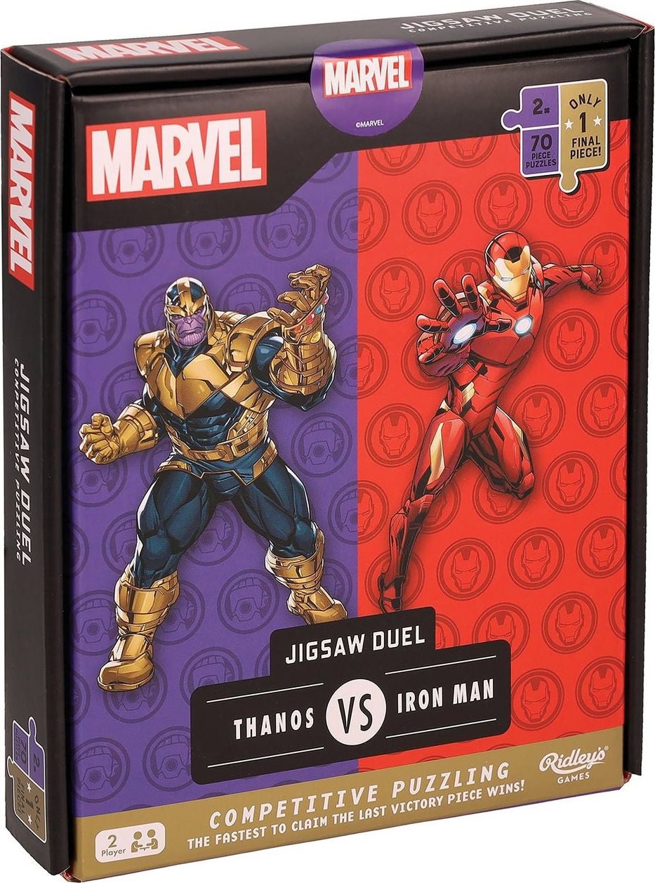 RIDLEY'S GAMES Puzzle Duel Marvel Avengers: Thanos vs Iron Man 2x70 dílků