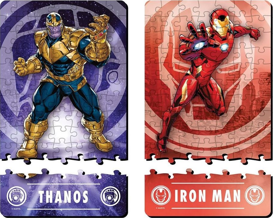 RIDLEY'S GAMES Puzzle Duel Marvel Avengers: Thanos vs Iron Man 2x70 dílků