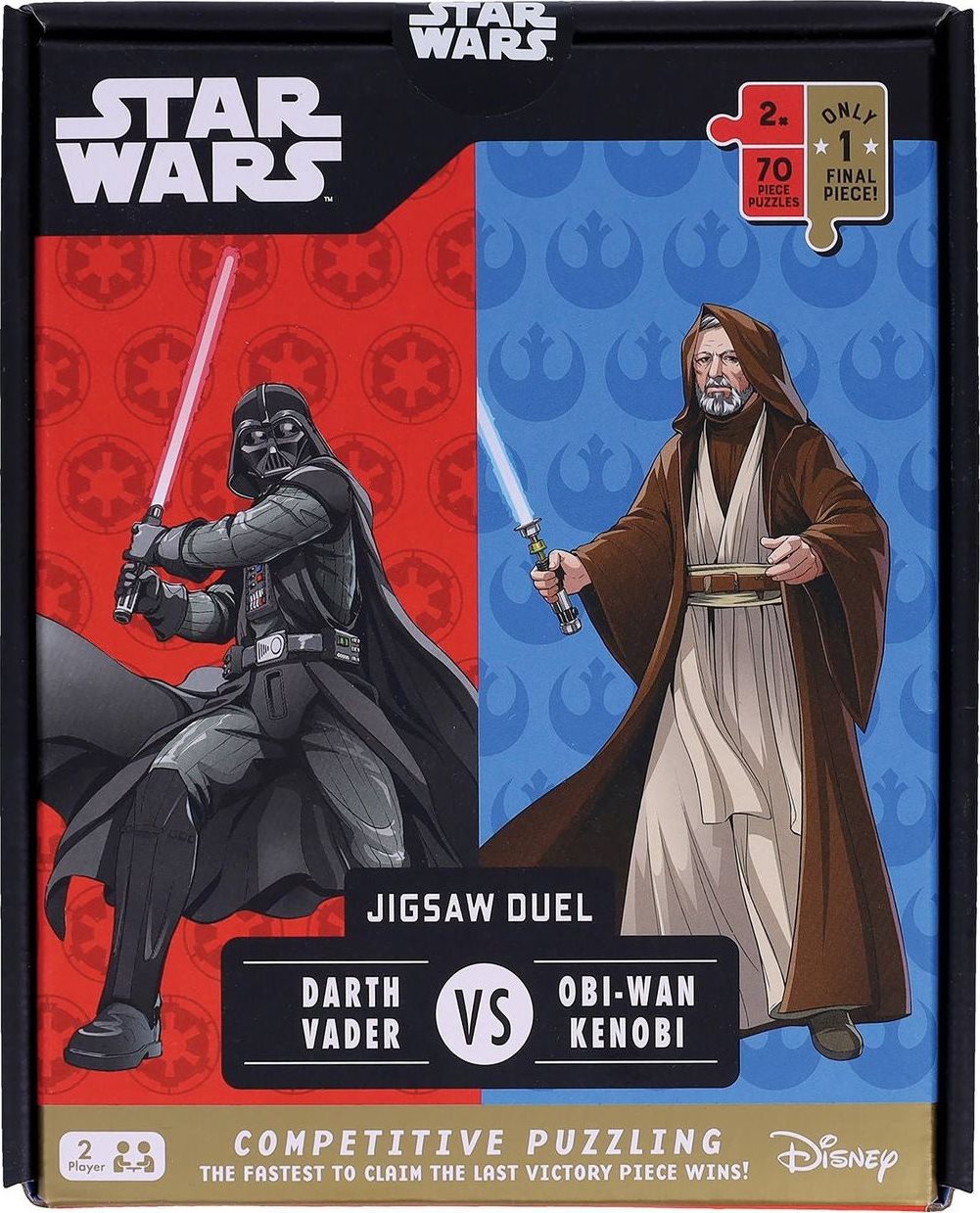 RIDLEY'S GAMES Puzzle Duel Star Wars: Darth Vader vs Obi-Wan Kenobi 2x70 dílků
