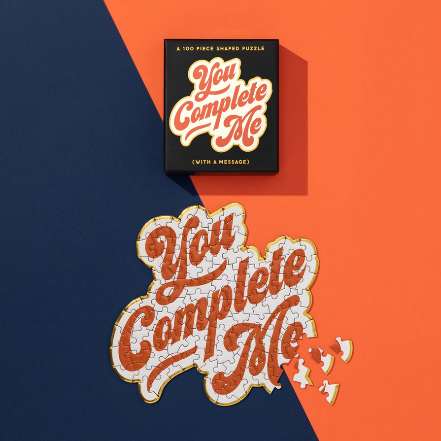 GALISON Tvarové puzzle You Complete Me 100 dílků