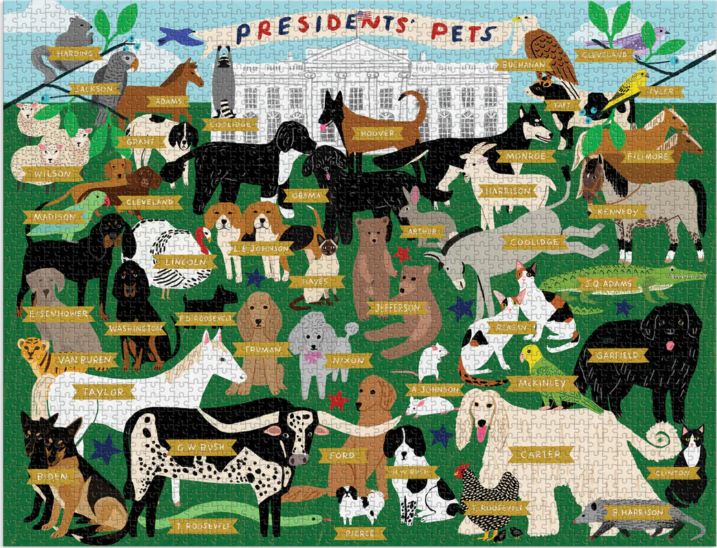 GALISON Puzzle Mazlíčci prezidentů 2000 dílků