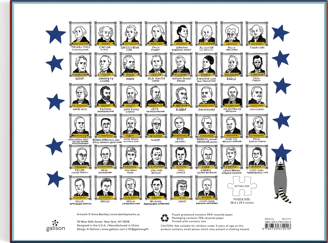 GALISON Puzzle Mazlíčci prezidentů 2000 dílků