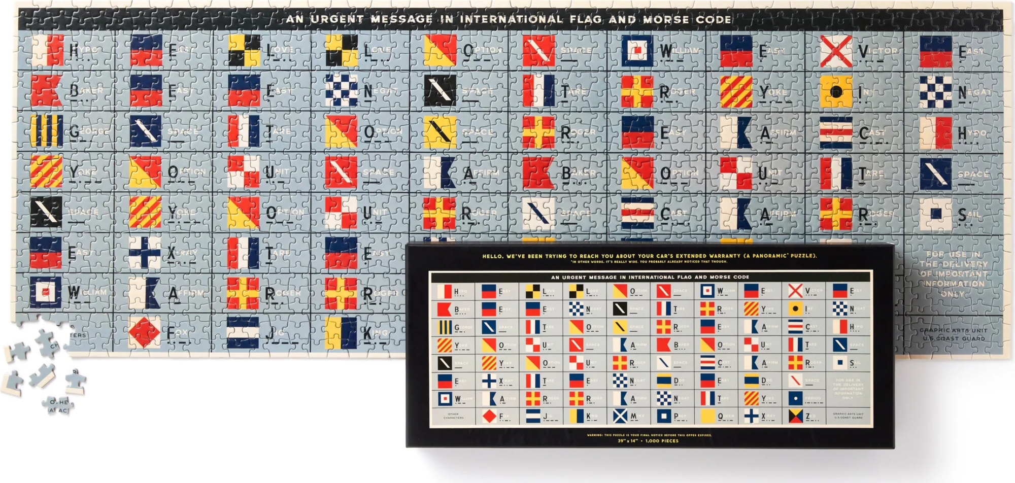 GALISON Panoramatické puzzle Důležitá zpráva 1000 dílků