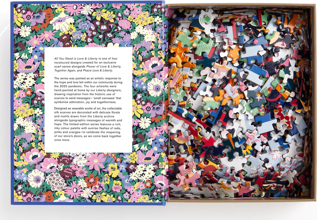 GALISON Čtvercové puzzle Liberty: Všechno, co potřebuješ, je láska a volnost 500 dílků