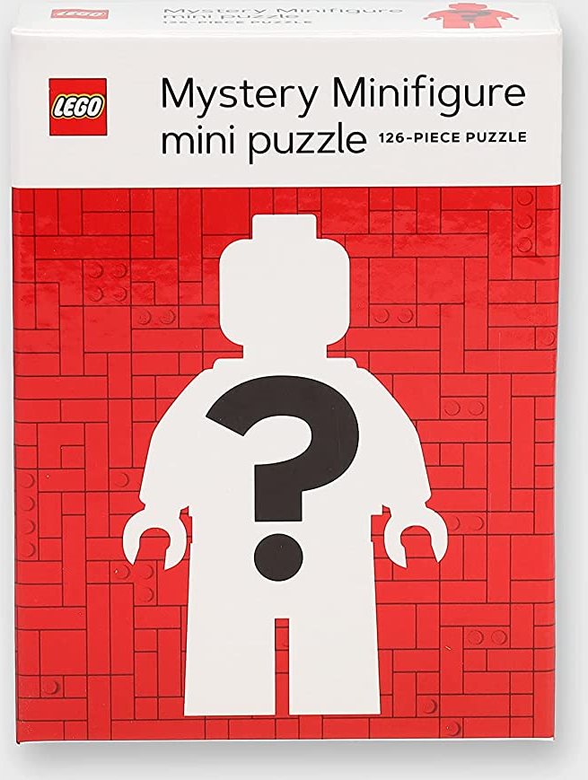 CHRONICLE BOOKS Mini Puzzle LEGO® Mystery Minifigurka (Red Edition) 126 dílků