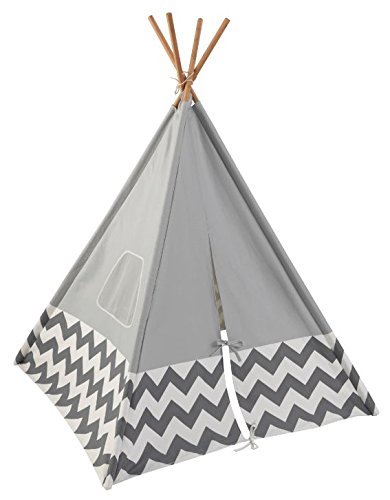 KIDKRAFT Dětský stan TEEPEE - šedý