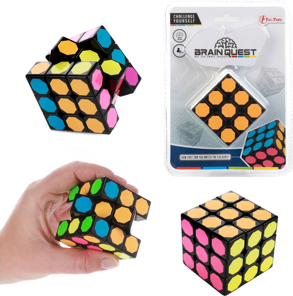 TOI-TOYS Hlavolam kostka 3x3