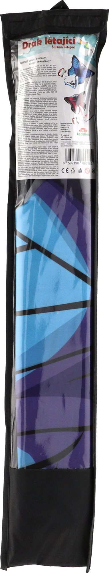 TEDDIES Létající drak Motýl 100x70cm