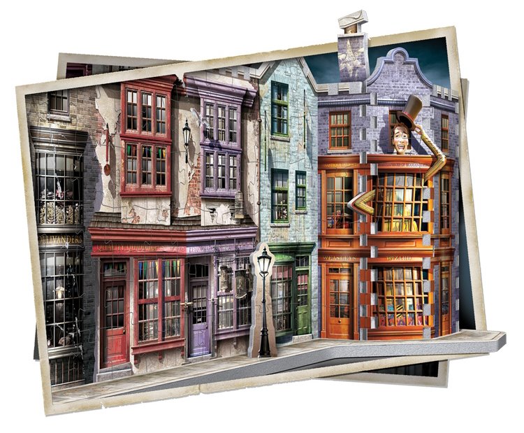 WREBBIT 3D puzzle Harry Potter: Příčná ulice 450 dílků