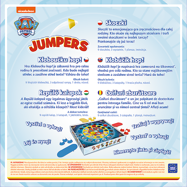 TREFL Hra Kloboučku, hop! Tlapková patrola