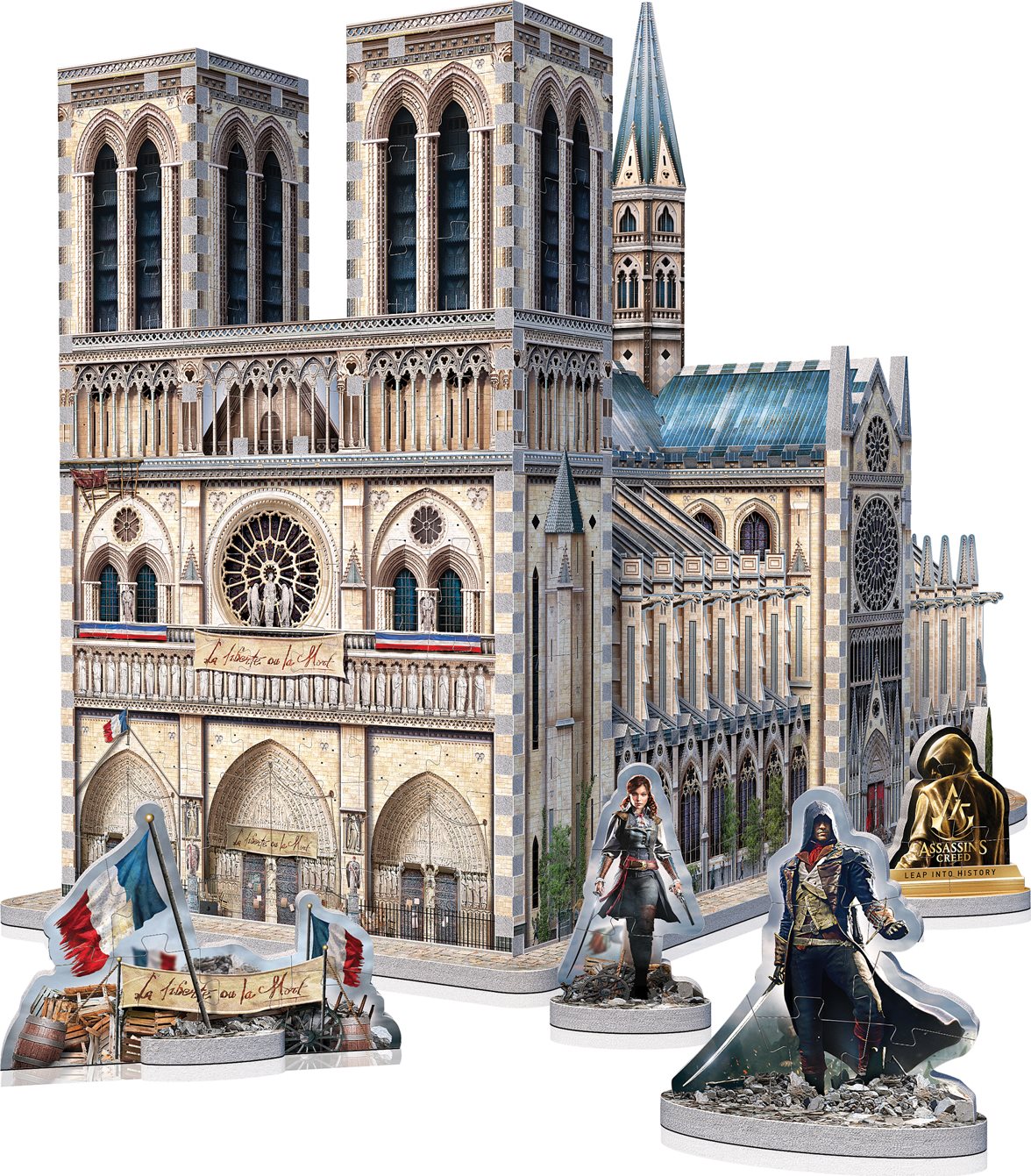 WREBBIT 3D puzzle Assassin's Creed Unity: Notre-Dame 860 dílků