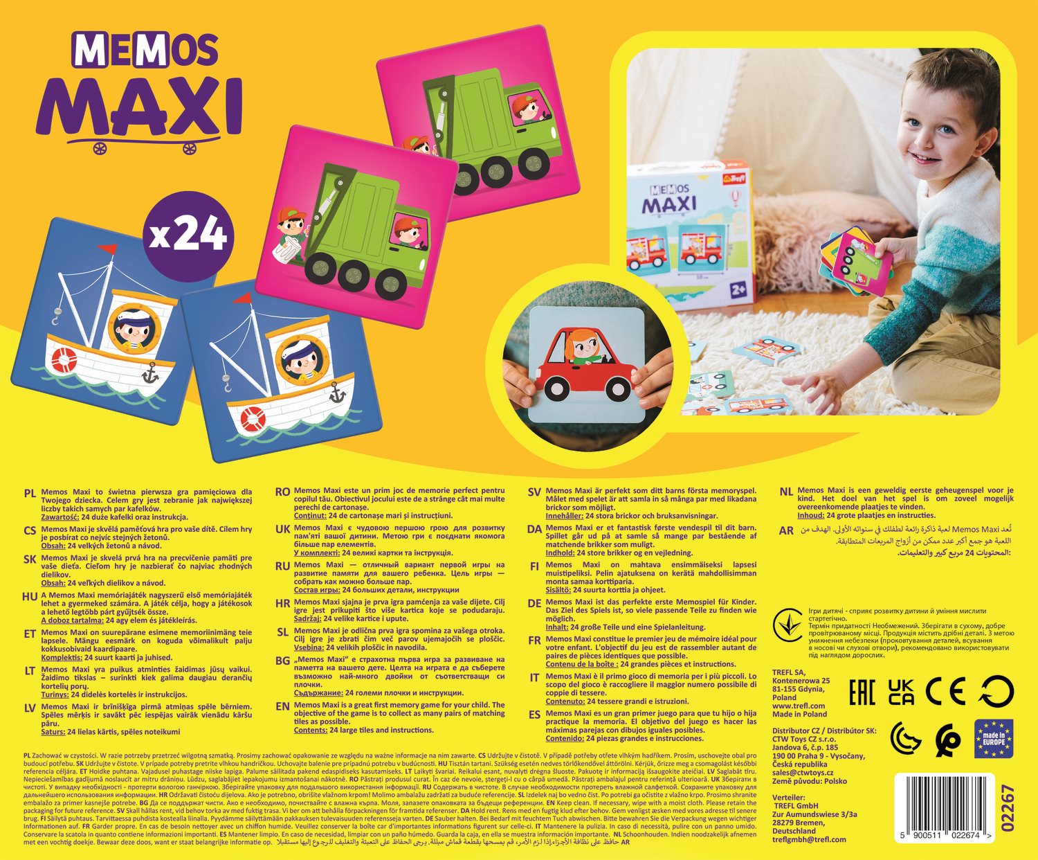 TREFL Maxi pexeso Dopravní prostředky