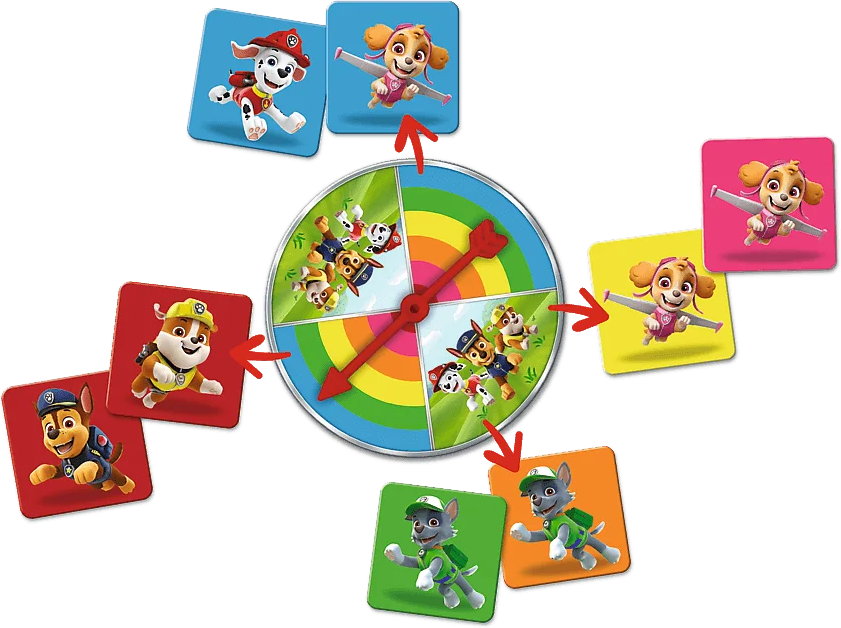 TREFL Pexeso Classic&Plus Tlapková patrola 3v1