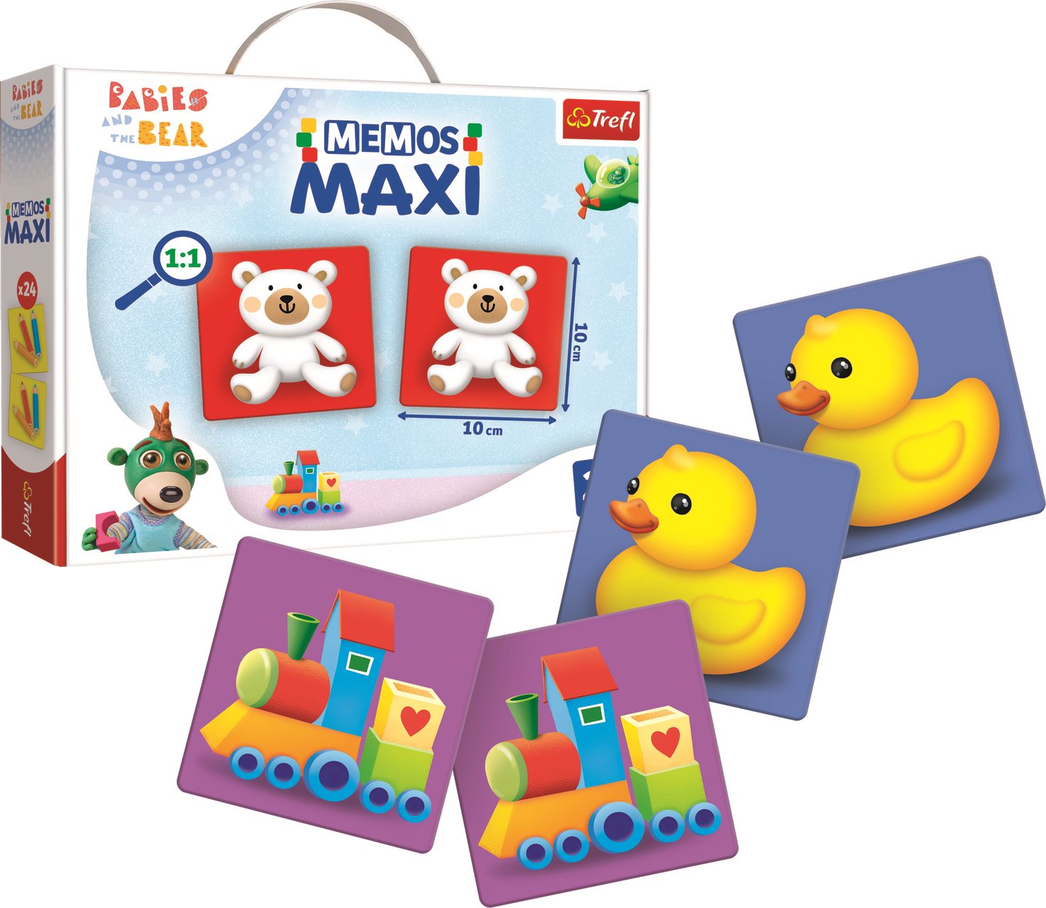 Maxi pexeso Treflíci a medvídek