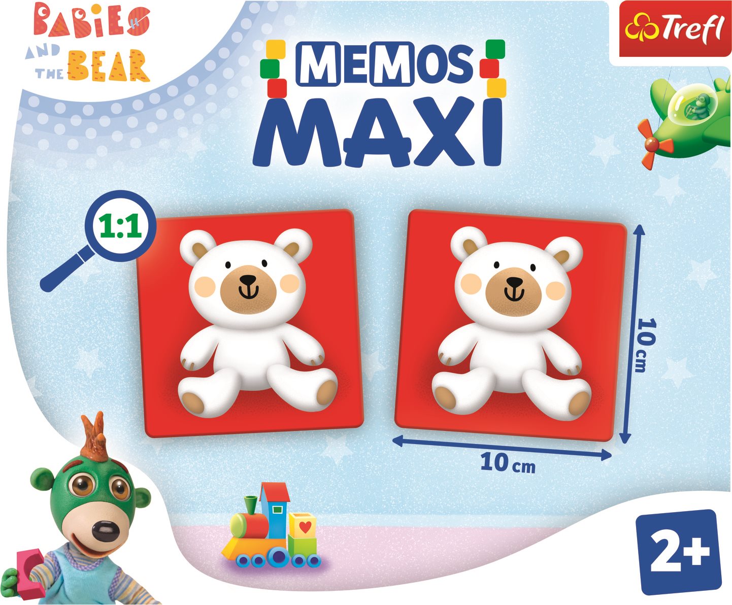 Maxi pexeso Treflíci a medvídek