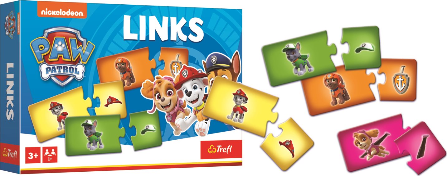 TREFL Puzzle Links Tlapková patrola 2x14 dílků