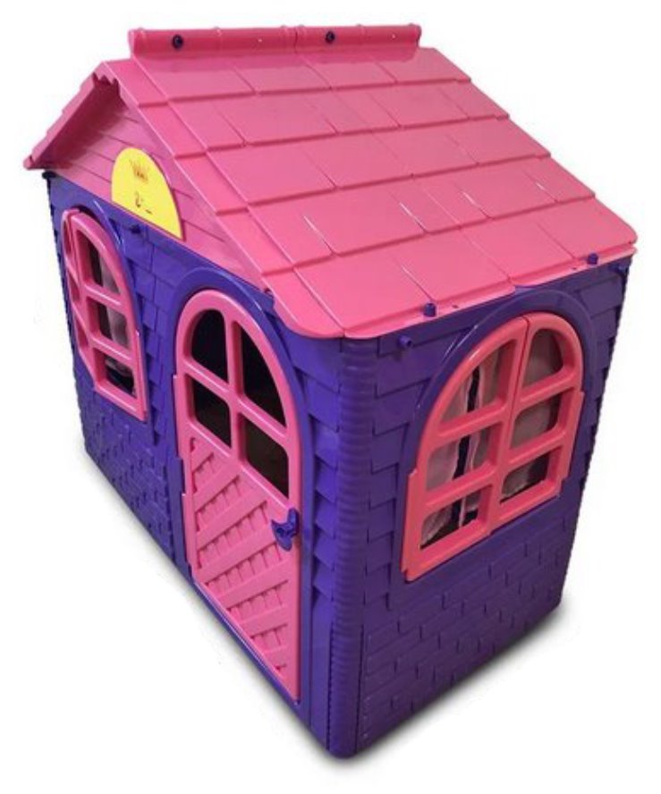DOLONI Dětský zahradní domeček fialovo-růžový (malý)