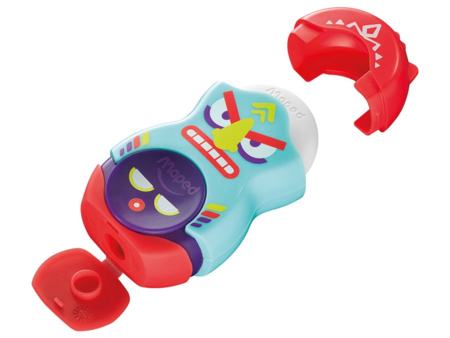 MAPED Ořezávátko s gumou Loopy Totem 1ks (mix)