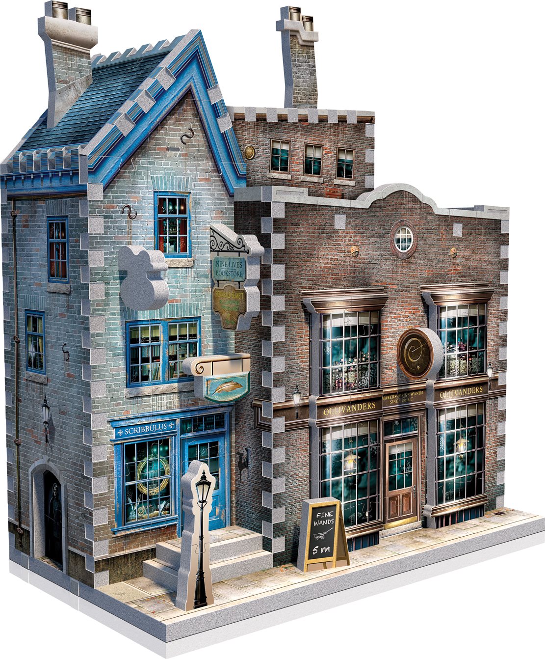 WREBBIT 3D puzzle Harry Potter: Obchod s hůlkami pana Olivandera a Scribbulus 295 dílků