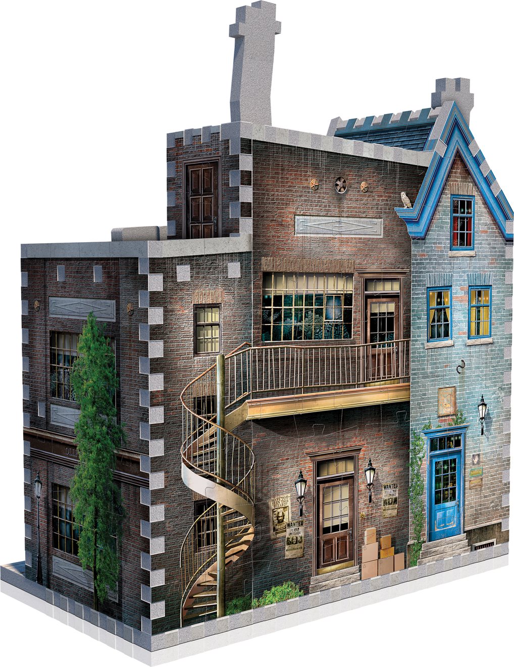 WREBBIT 3D puzzle Harry Potter: Obchod s hůlkami pana Olivandera a Scribbulus 295 dílků