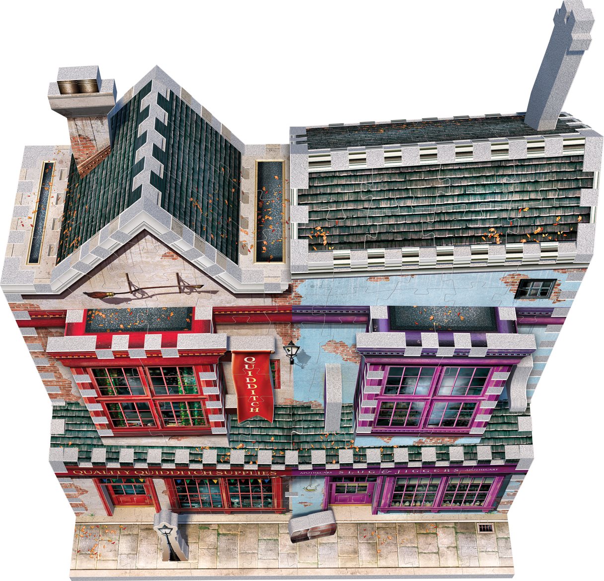 WREBBIT 3D puzzle Harry Potter: Prvotřídní potřeby pro famfrpál a Slug & Jiggers Apothecary 305 dílků