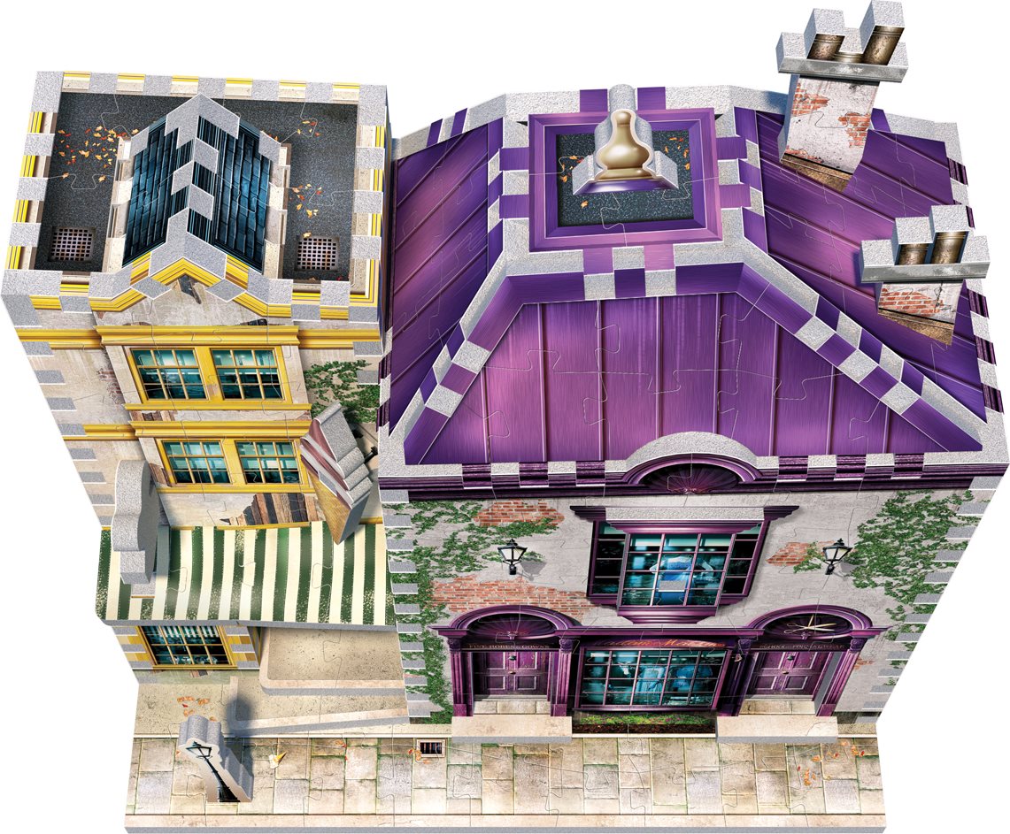 WREBBIT 3D puzzle Harry Potter: Madam Malkinová a Zmrzlinářství Florea 290 dílků