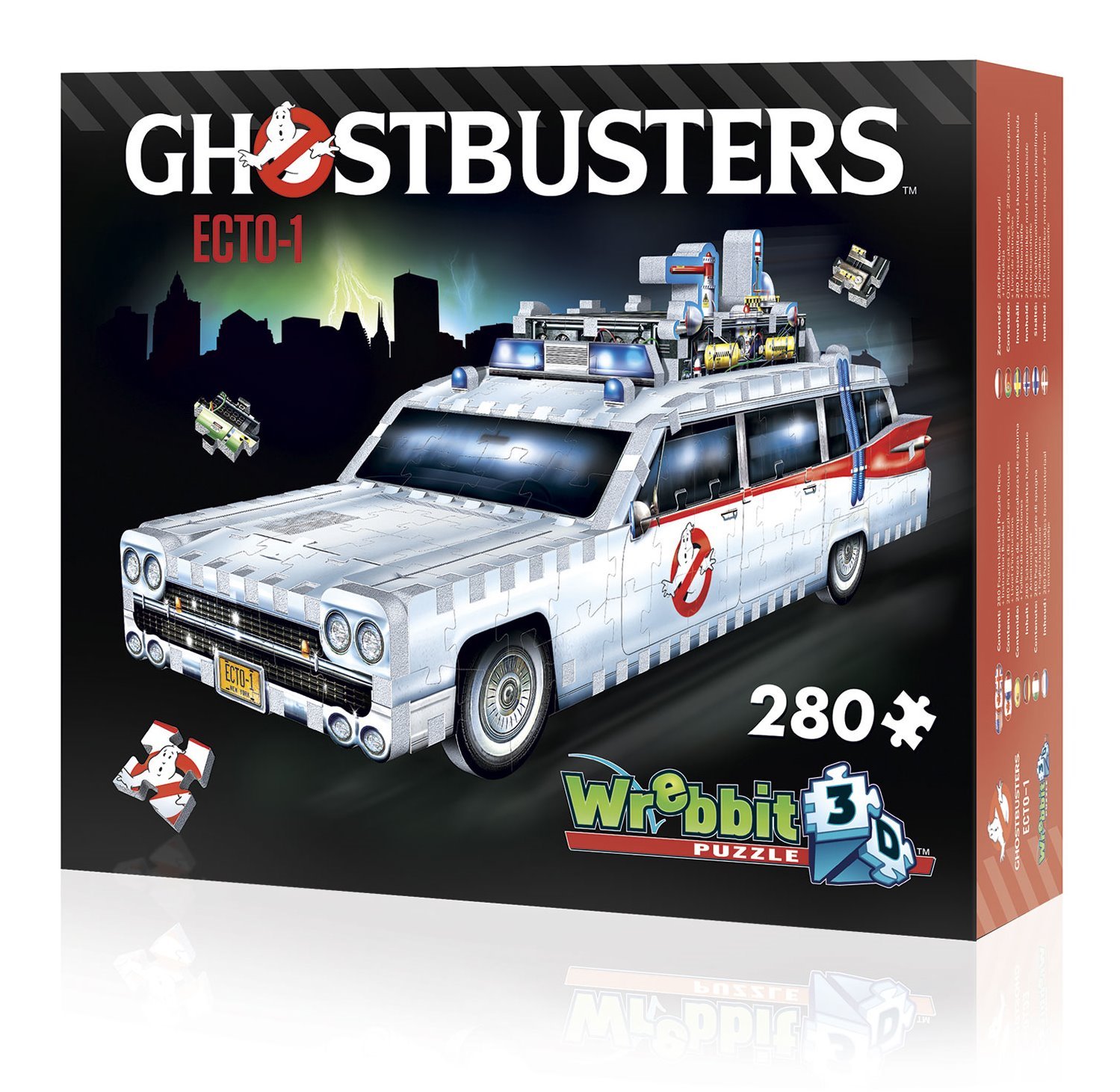WREBBIT 3D puzzle Auto GhostbustersECTO-1, 280 dílků