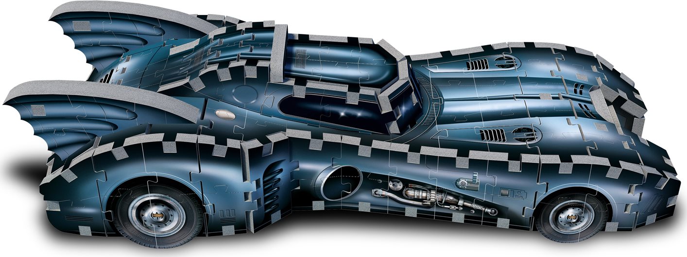 WREBBIT 3D puzzle Batman: Batmobil 255 dílků