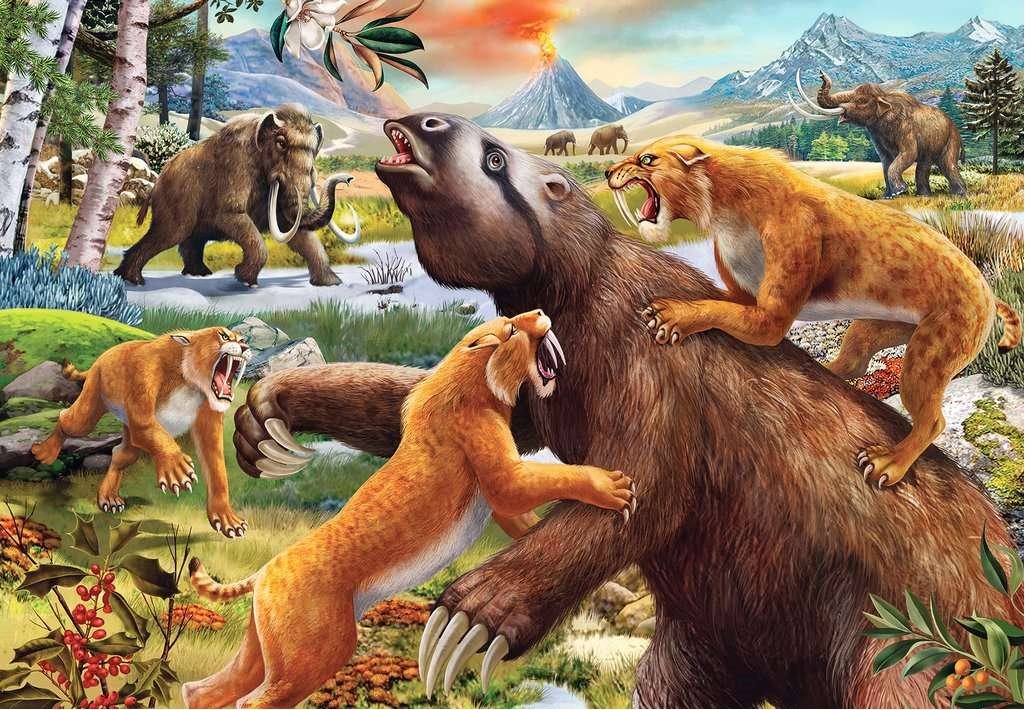 RAVENSBURGER Puzzle Jurská divočina 2x24 dílků