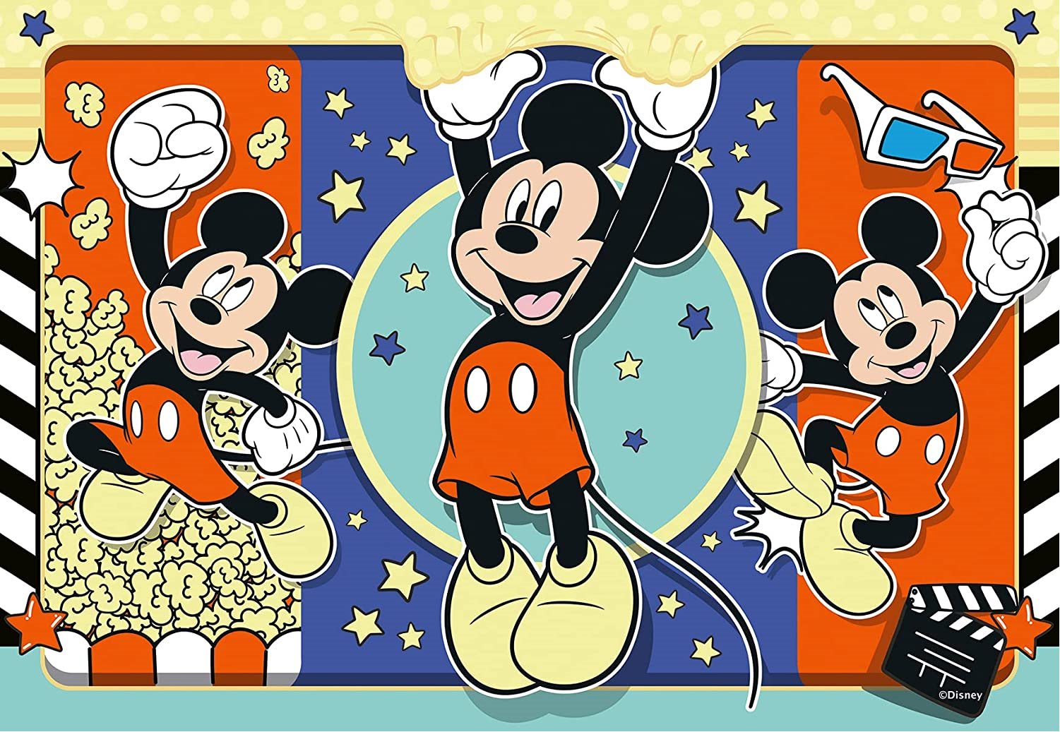 RAVENSBURGER Puzzle Mickey Mouse: Natočte film! 2x24 dílků