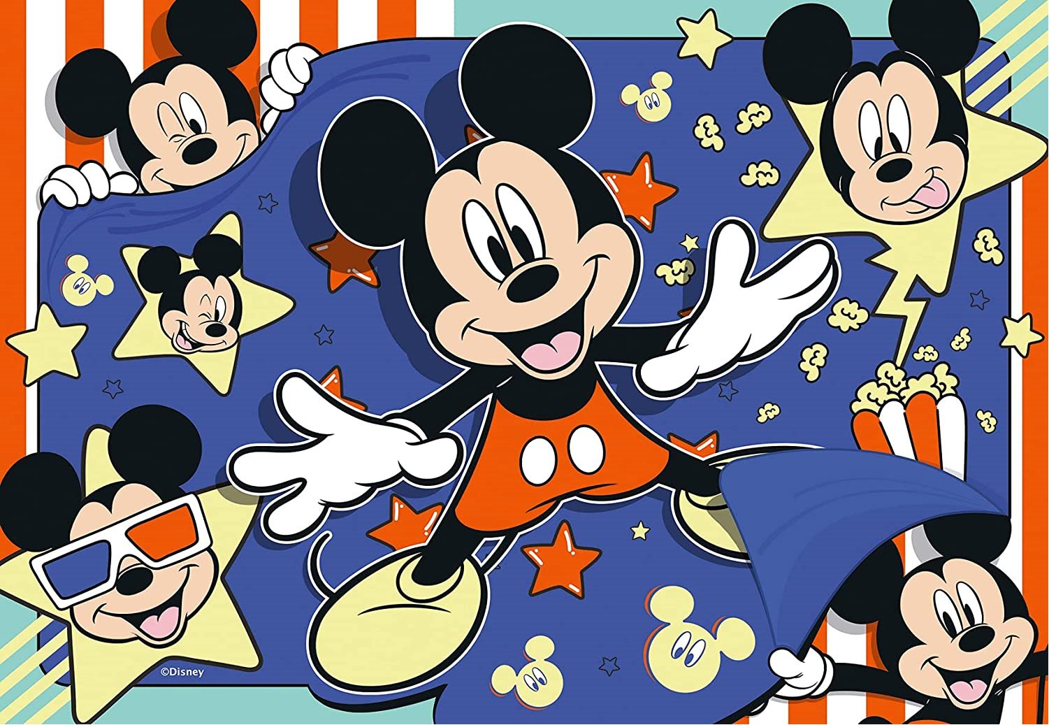 RAVENSBURGER Puzzle Mickey Mouse: Natočte film! 2x24 dílků