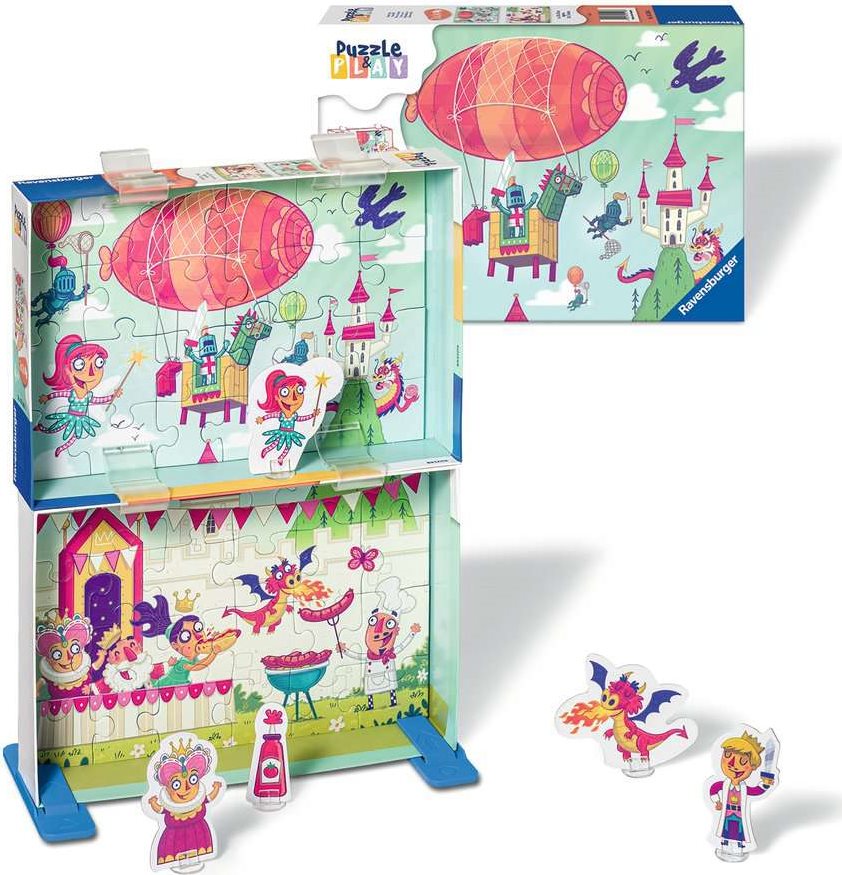 RAVENSBURGER Puzzle&Play: Královská party 2x24 dílků