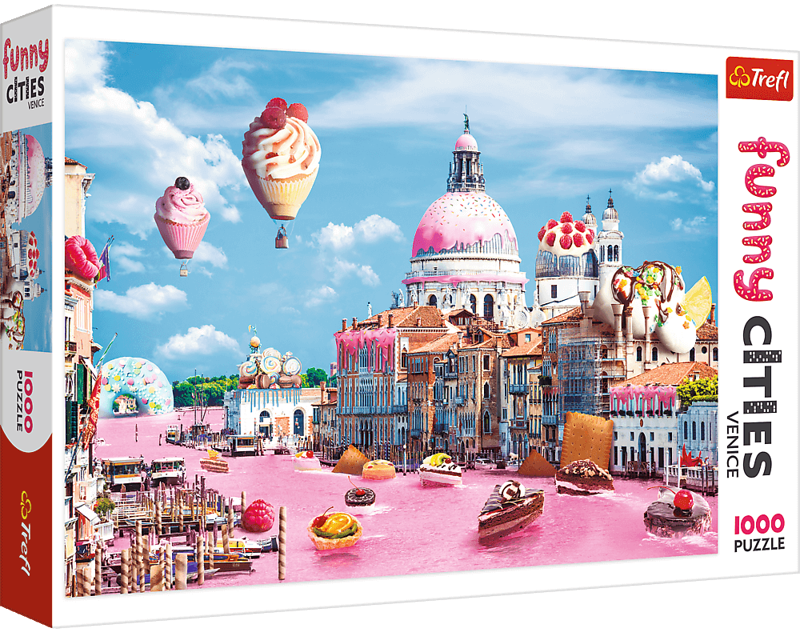TREFL Puzzle Legrační města: Sladké Benátky 1000 dílků