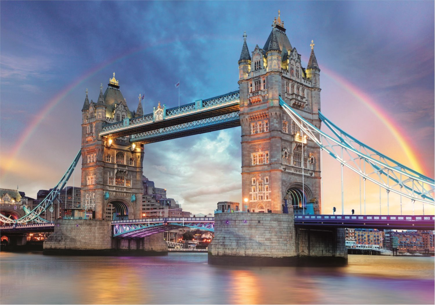 TREFL Puzzle s třídičem 2v1 Tower Bridge, Londýn 1000 dílků