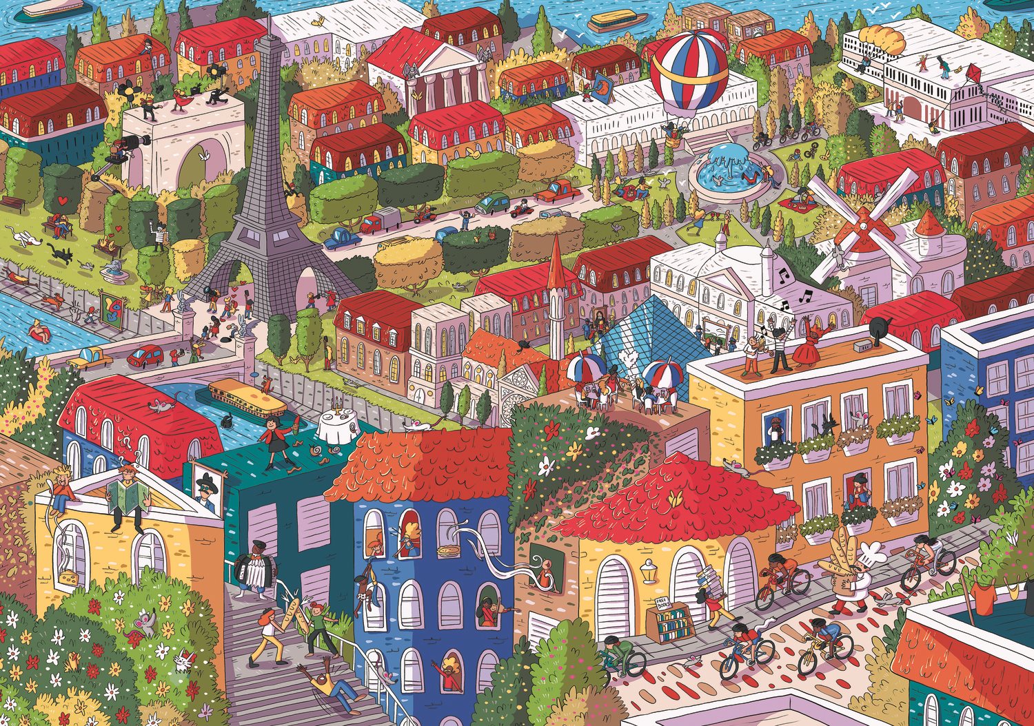 TREFL Puzzle UFT Eye-Spy Sneaky Peekers: Paříž 1000 dílků