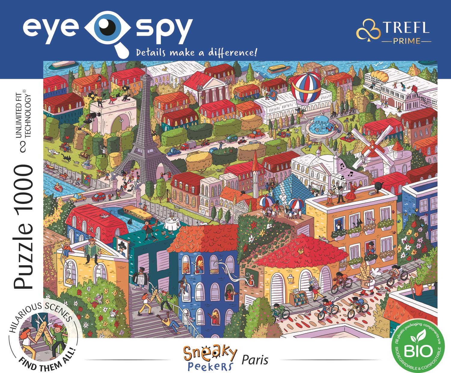 TREFL Puzzle UFT Eye-Spy Sneaky Peekers: Paříž 1000 dílků