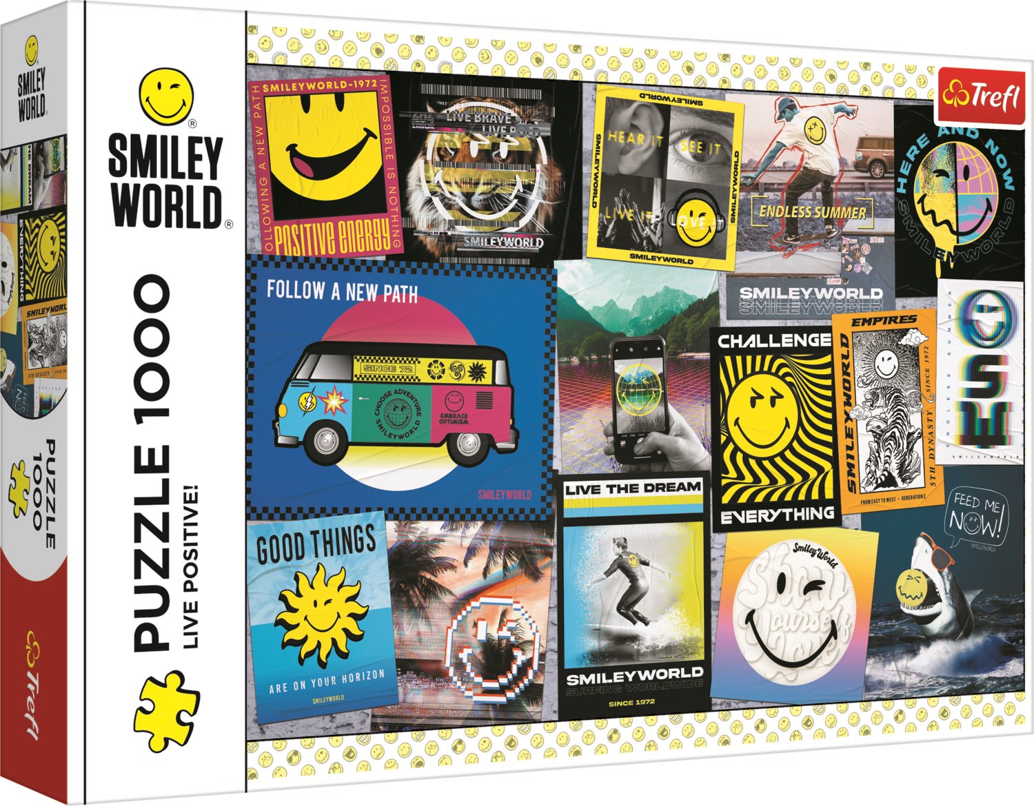 TREFL Puzzle Smiley: Lepší den se Smiley 1000 dílků