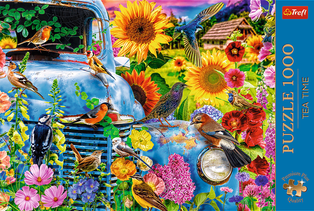 TREFL Puzzle Premium Plus Tea Time: Zpěvní ptáci 1000 dílků