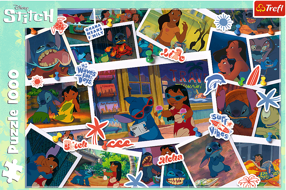 TREFL Puzzle Lilo&Stitch: Sladké vzpomínky 1000 dílků