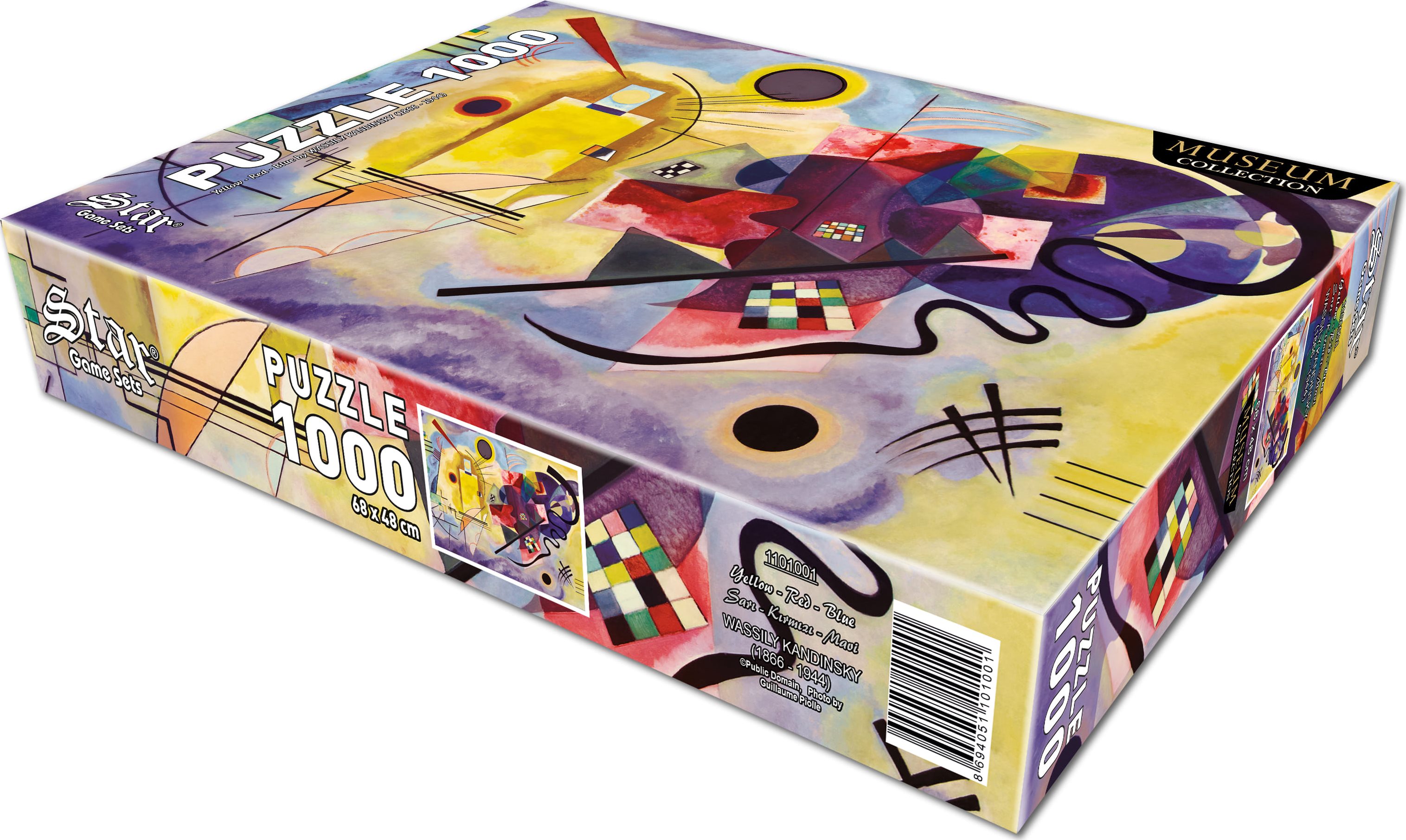 STAR Puzzle Žlutá, červená, modrá 1000 dílků