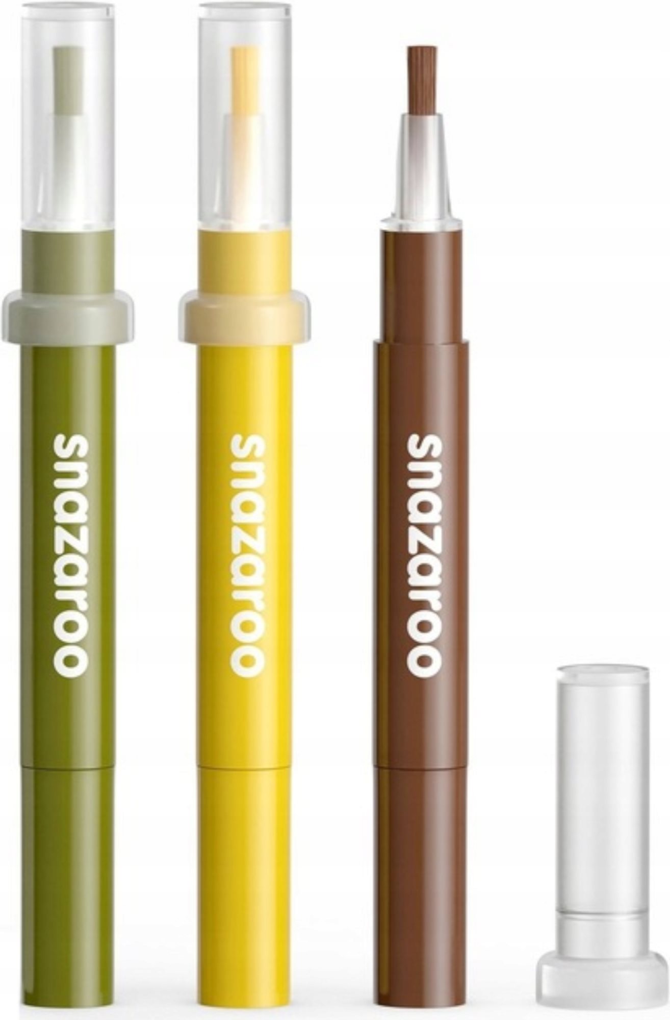 SNAZAROO Barvy na obličej s aplikátorem Brush Pen Jungle 3ks