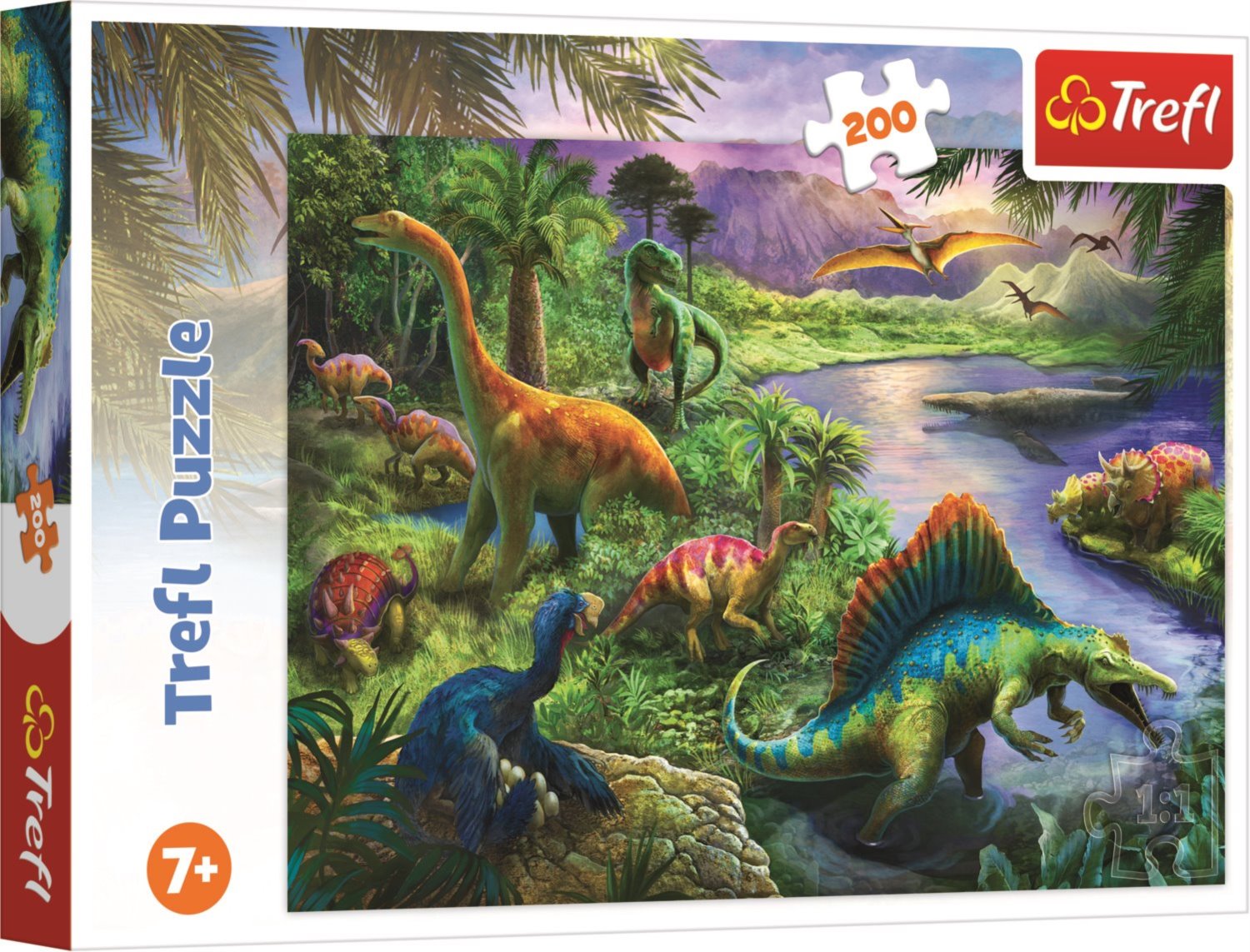 TREFL Puzzle Dinosauři 200 dílků