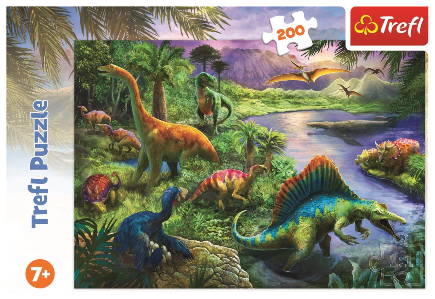 TREFL Puzzle Dinosauři 200 dílků