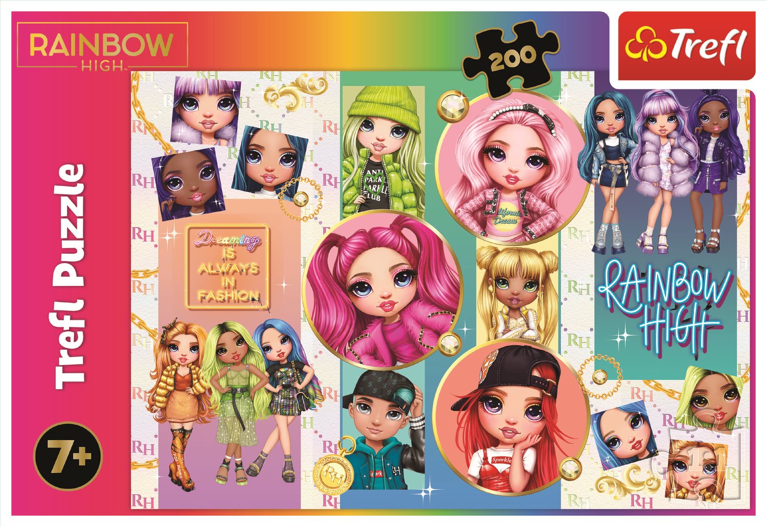 TREFL Puzzle Rainbow High: Přátelství 200 dílků