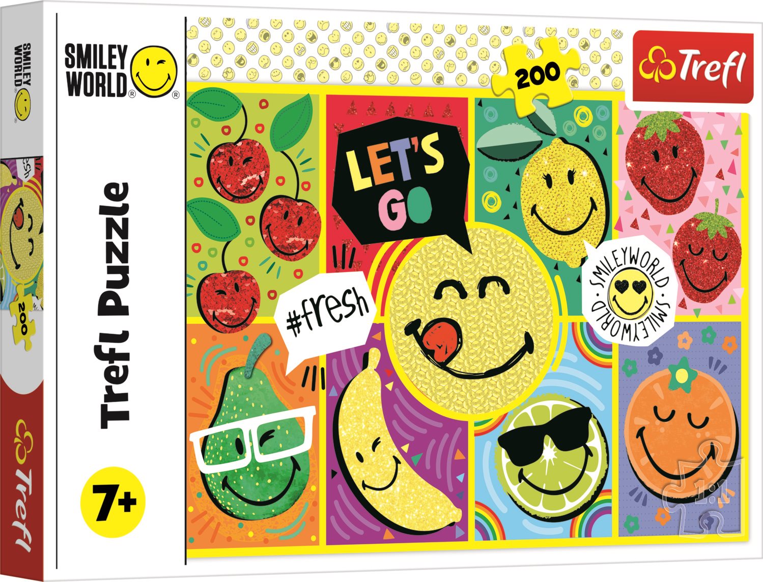 TREFL Puzzle Smiley: Šťastný Smiley 200 dílků