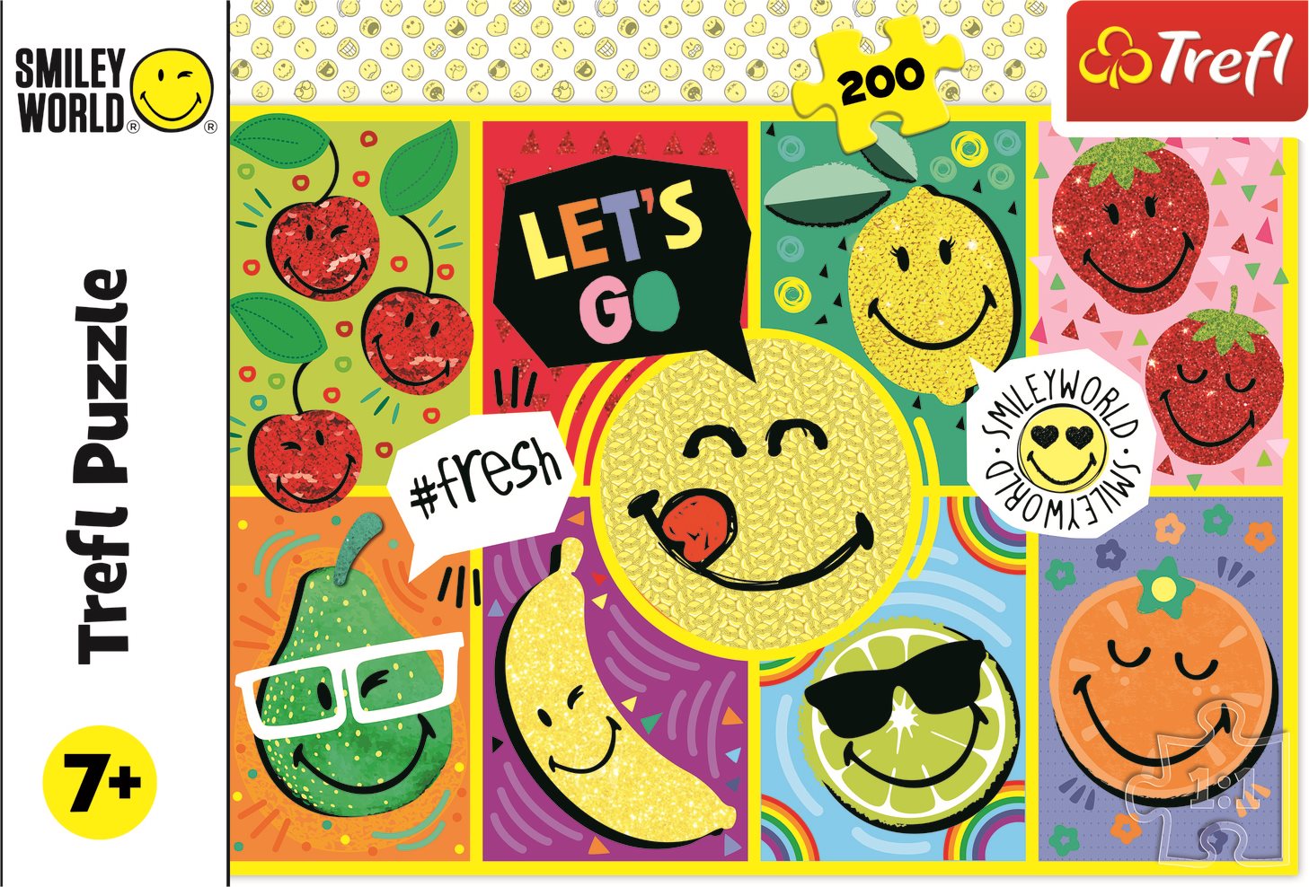 TREFL Puzzle Smiley: Šťastný Smiley 200 dílků