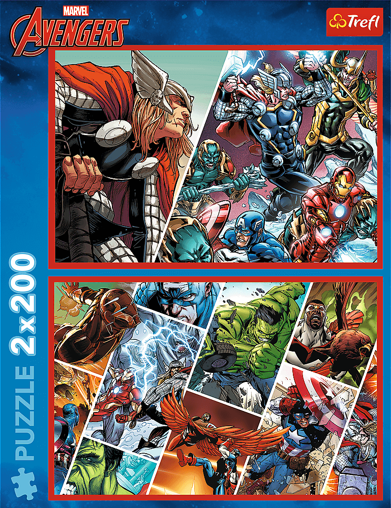 TREFL Puzzle Avengers: Obránci světa 2x200 dílků