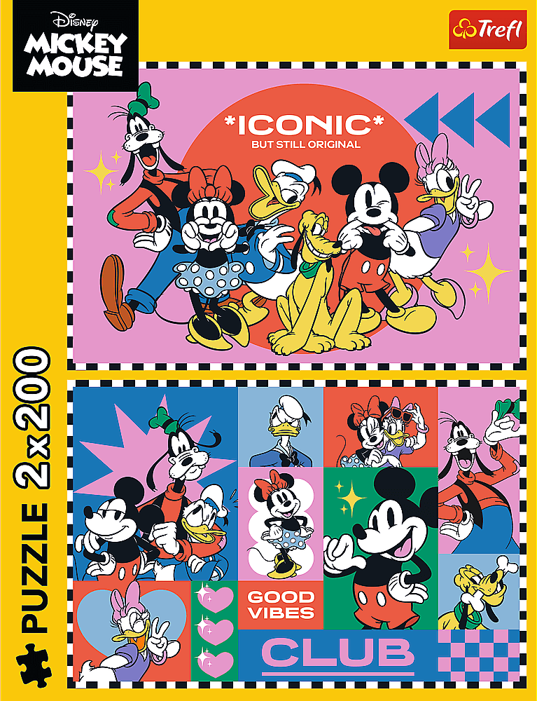 TREFL Puzzle Disney: Čas s přáteli 2x200 dílků